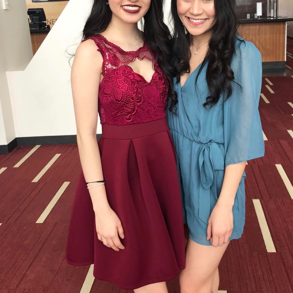 Maroon Dress